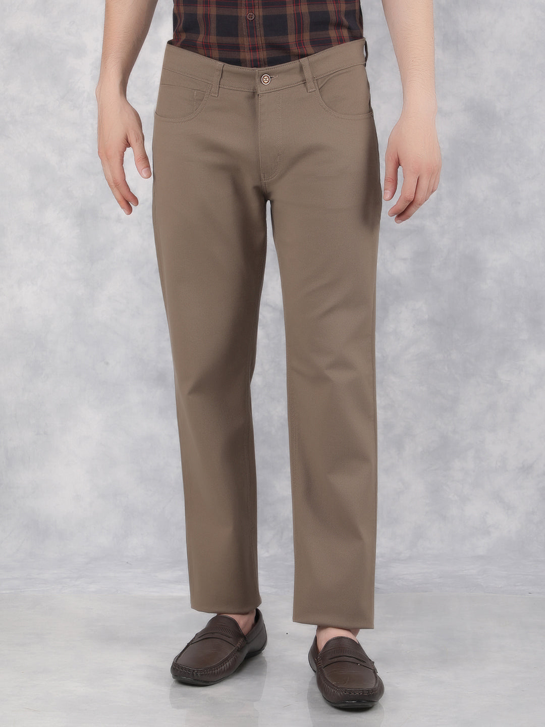 Brown Trousers-Men Trousers-Crimsoune Club