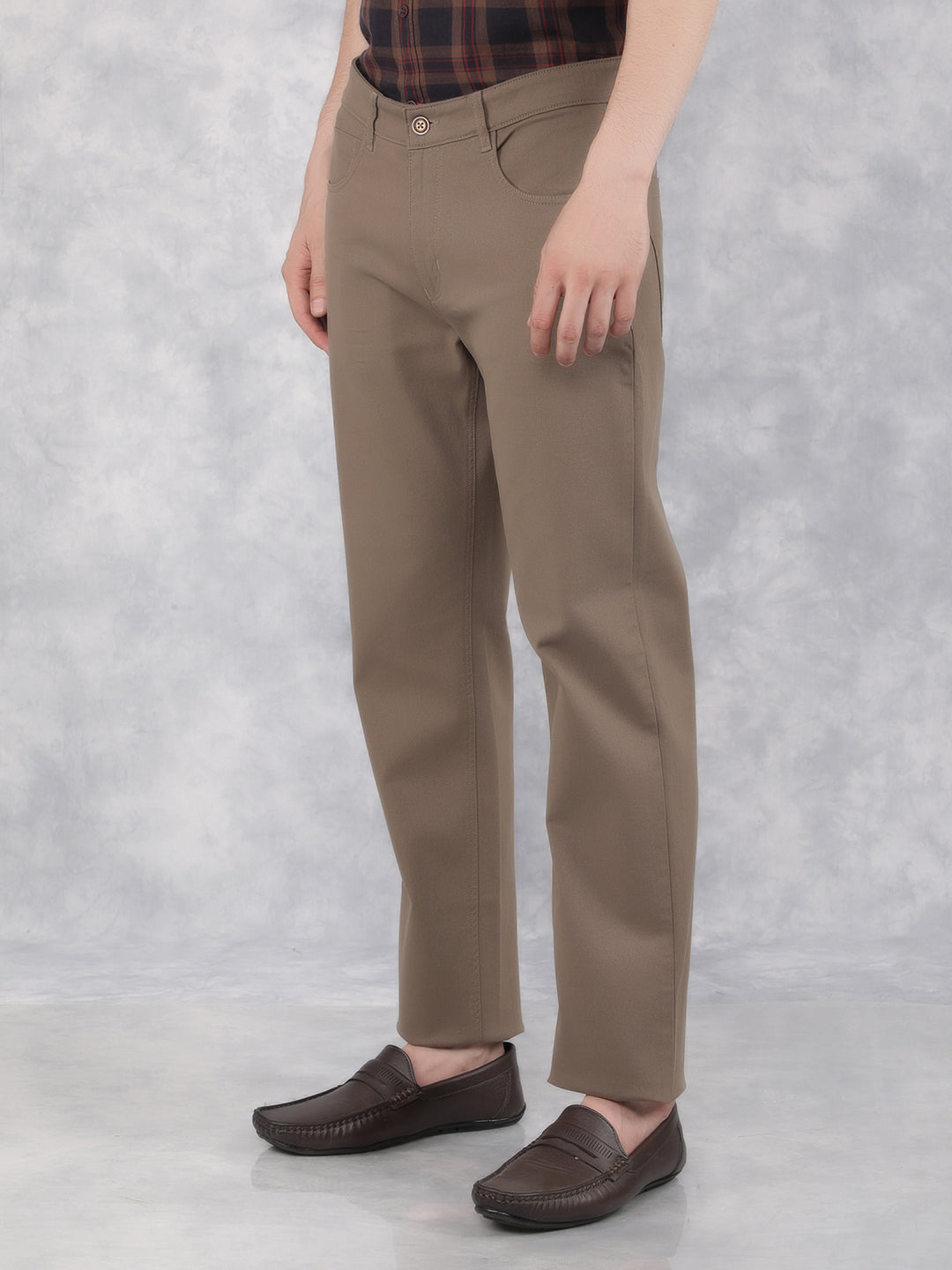 Brown Trousers-Men Trousers-Crimsoune Club