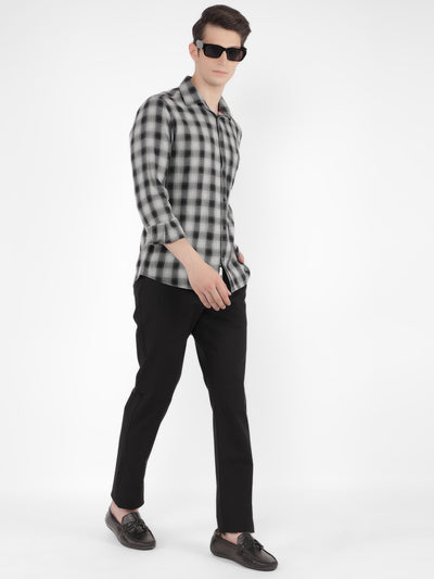 Black Vertical Stripes Trousers-Men Trousers-Crimsoune Club