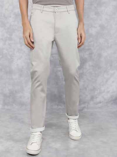 Cream Chinos Trousers-Men Trousers-Crimsoune Club