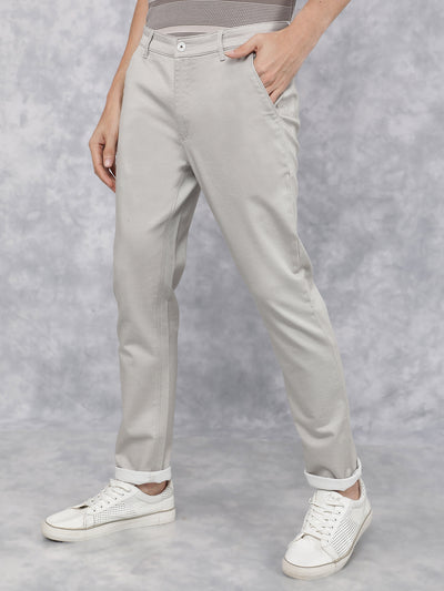 Cream Chinos Trousers-Men Trousers-Crimsoune Club