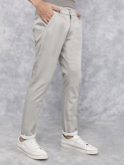 Cream Chinos Trousers-Men Trousers-Crimsoune Club