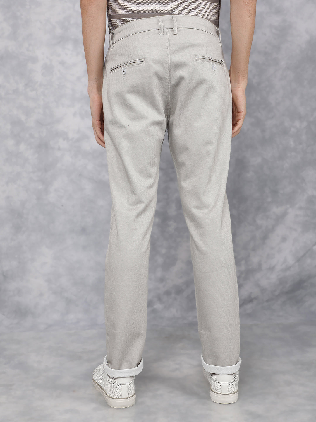 Cream Chinos Trousers-Men Trousers-Crimsoune Club