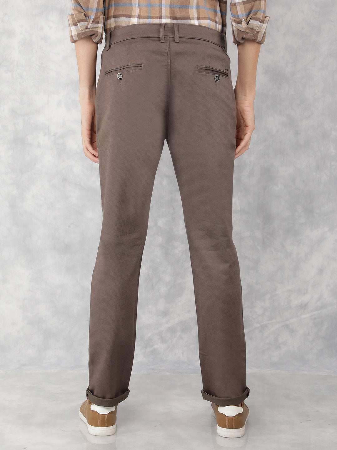 Olive Chinos Trousers-Men Trousers-Crimsoune Club