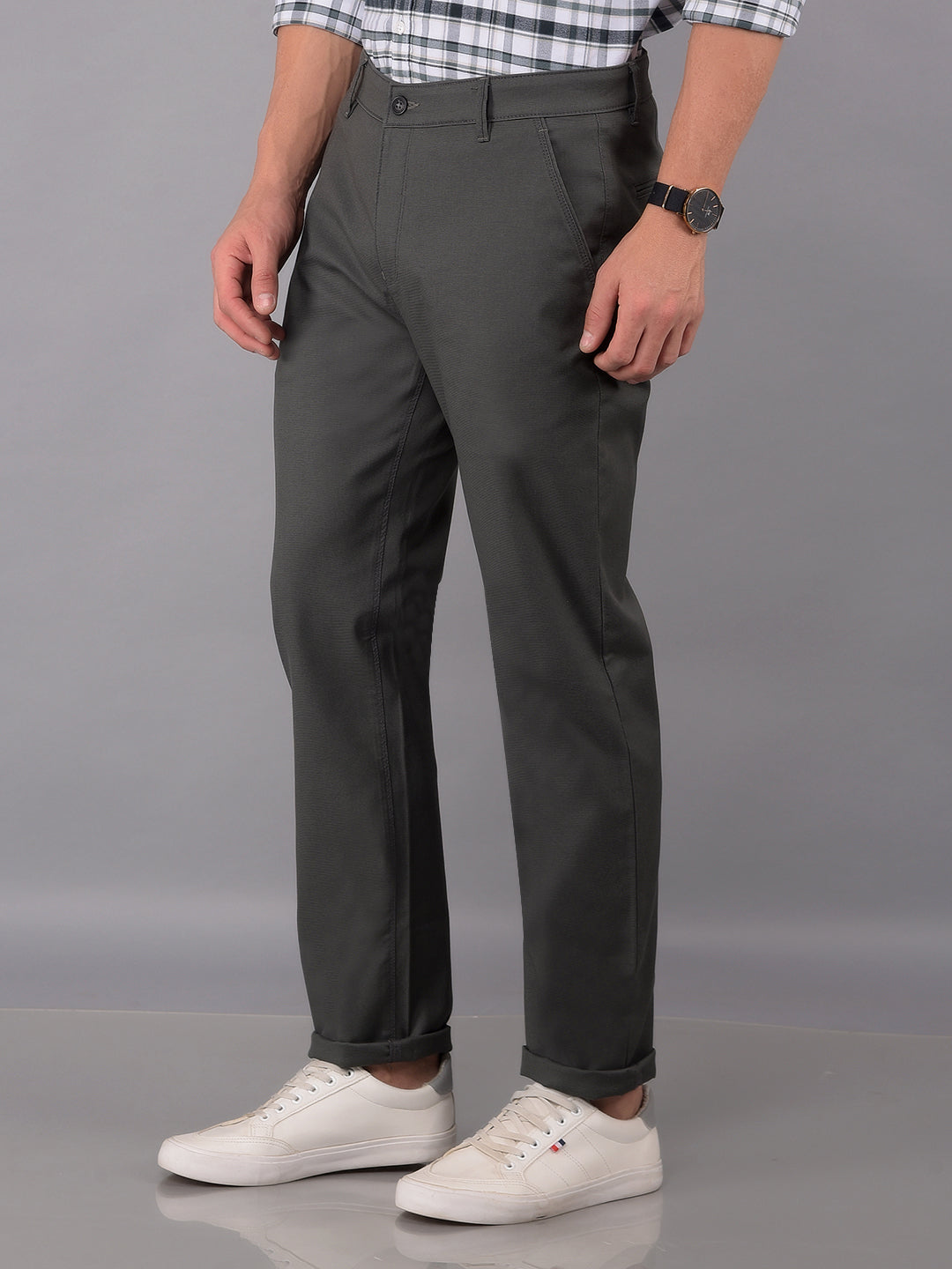 Grey Trousers-Men Trousers-Crimsoune Club