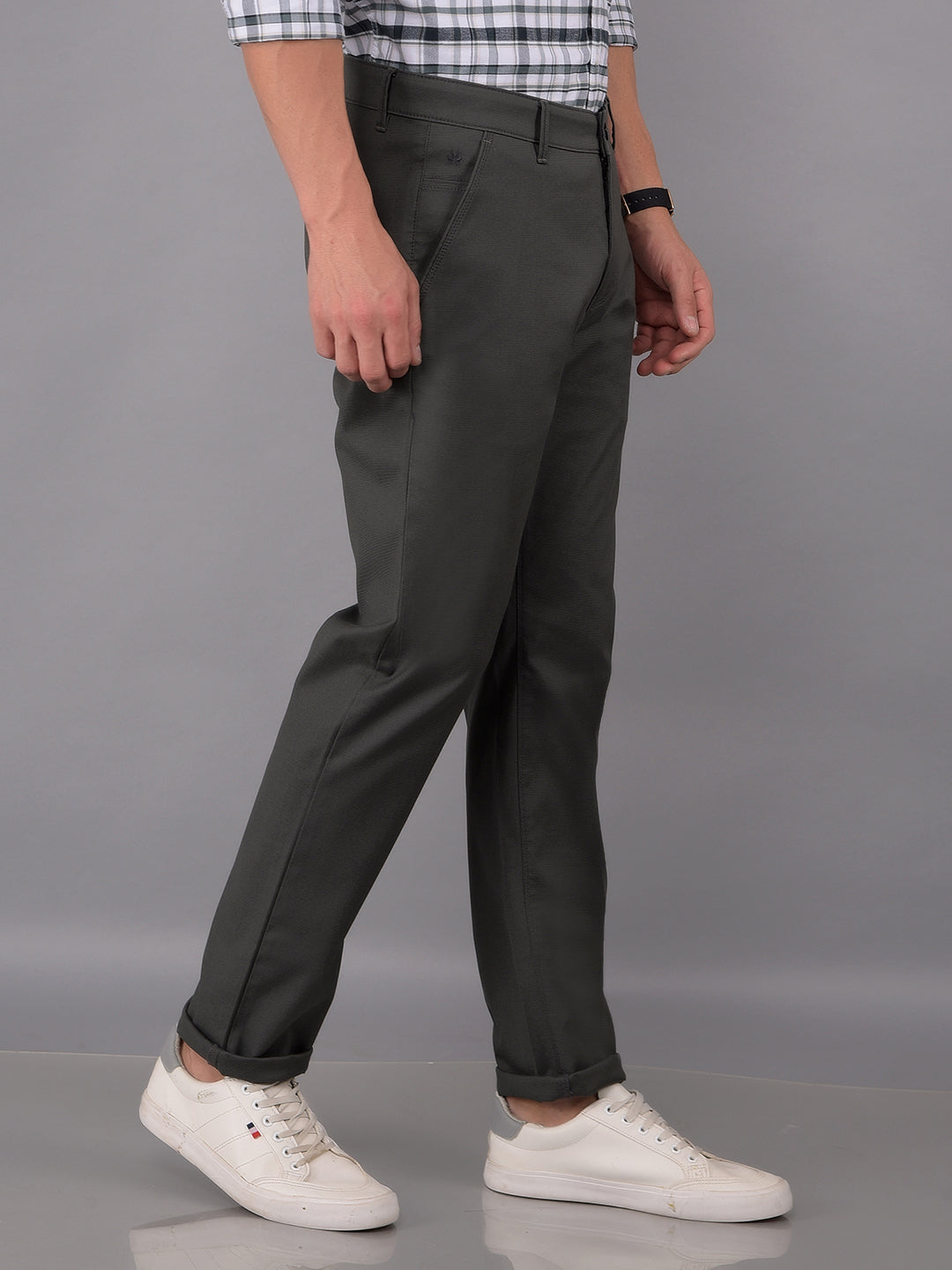 Grey Trousers-Men Trousers-Crimsoune Club