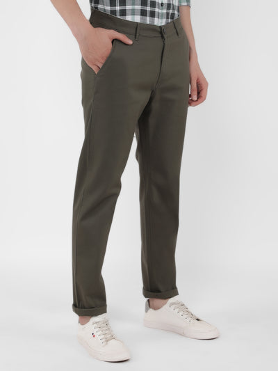 Olive Trousers-Men Trousers-Crimsoune Club