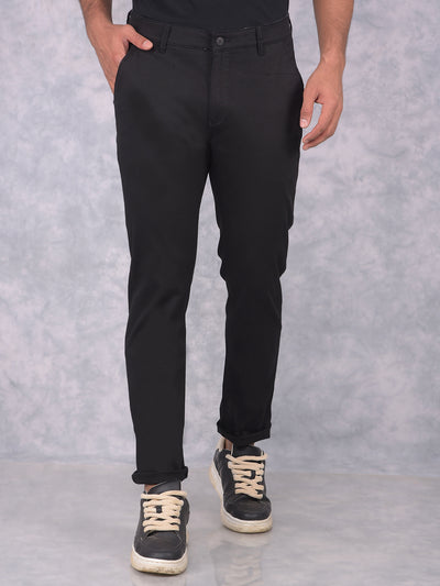 Black Trousers-Men Trousers-Crimsoune Club