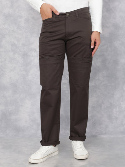 Olive Cargo Trousers-Men Trousers-Crimsoune Club