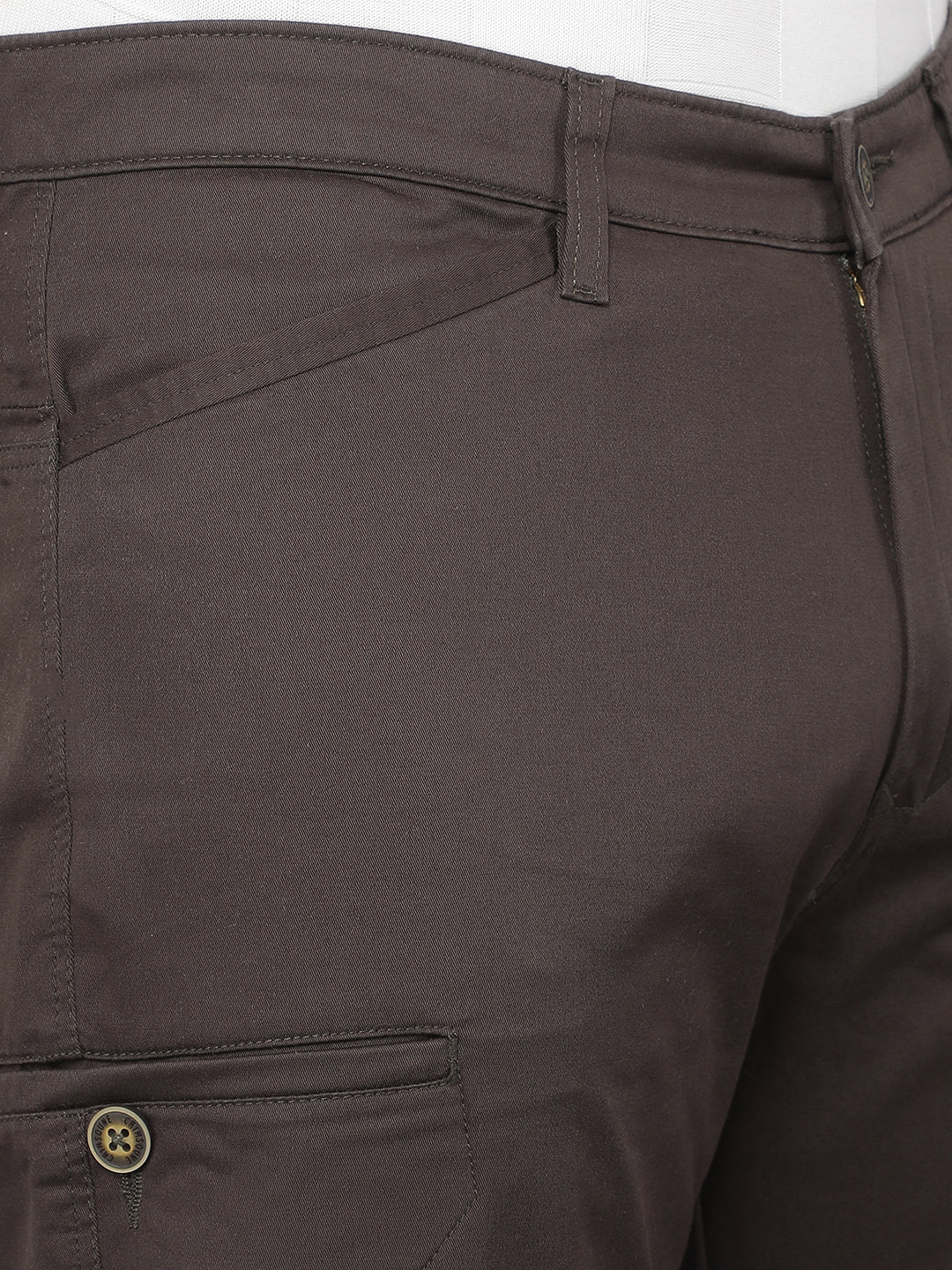 Olive Cargo Trousers-Men Trousers-Crimsoune Club