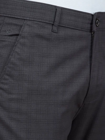 Black Checked Trousers