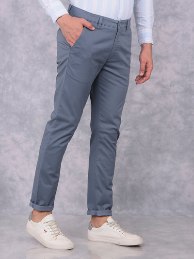 Blue Checked Trousers-Men Trousers-Crimsoune Club