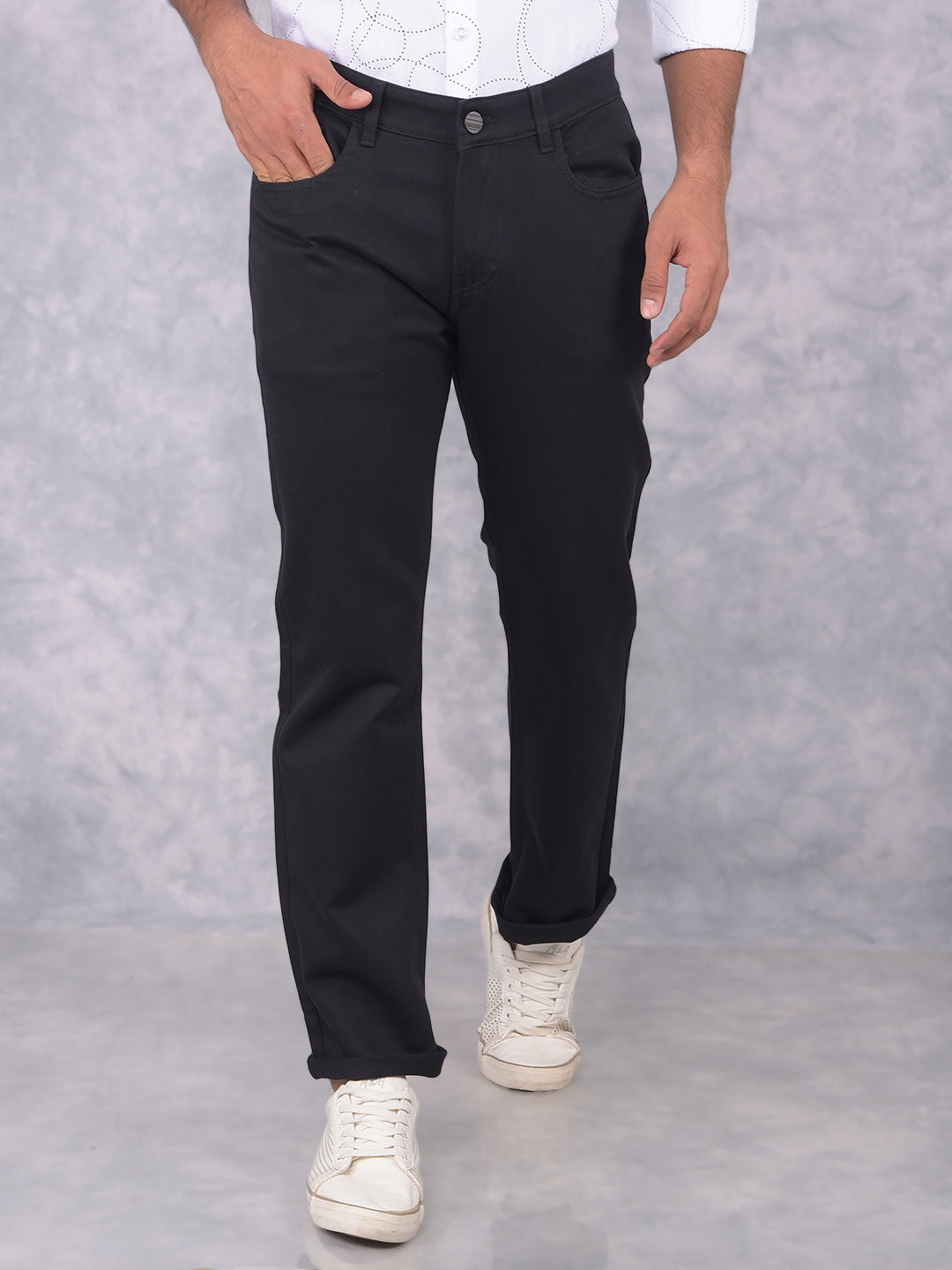 Black Trousers-Men Trousers-Crimsoune Club