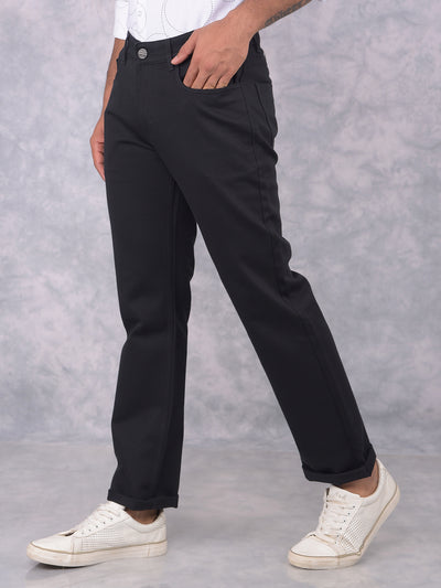 Black Trousers-Men Trousers-Crimsoune Club