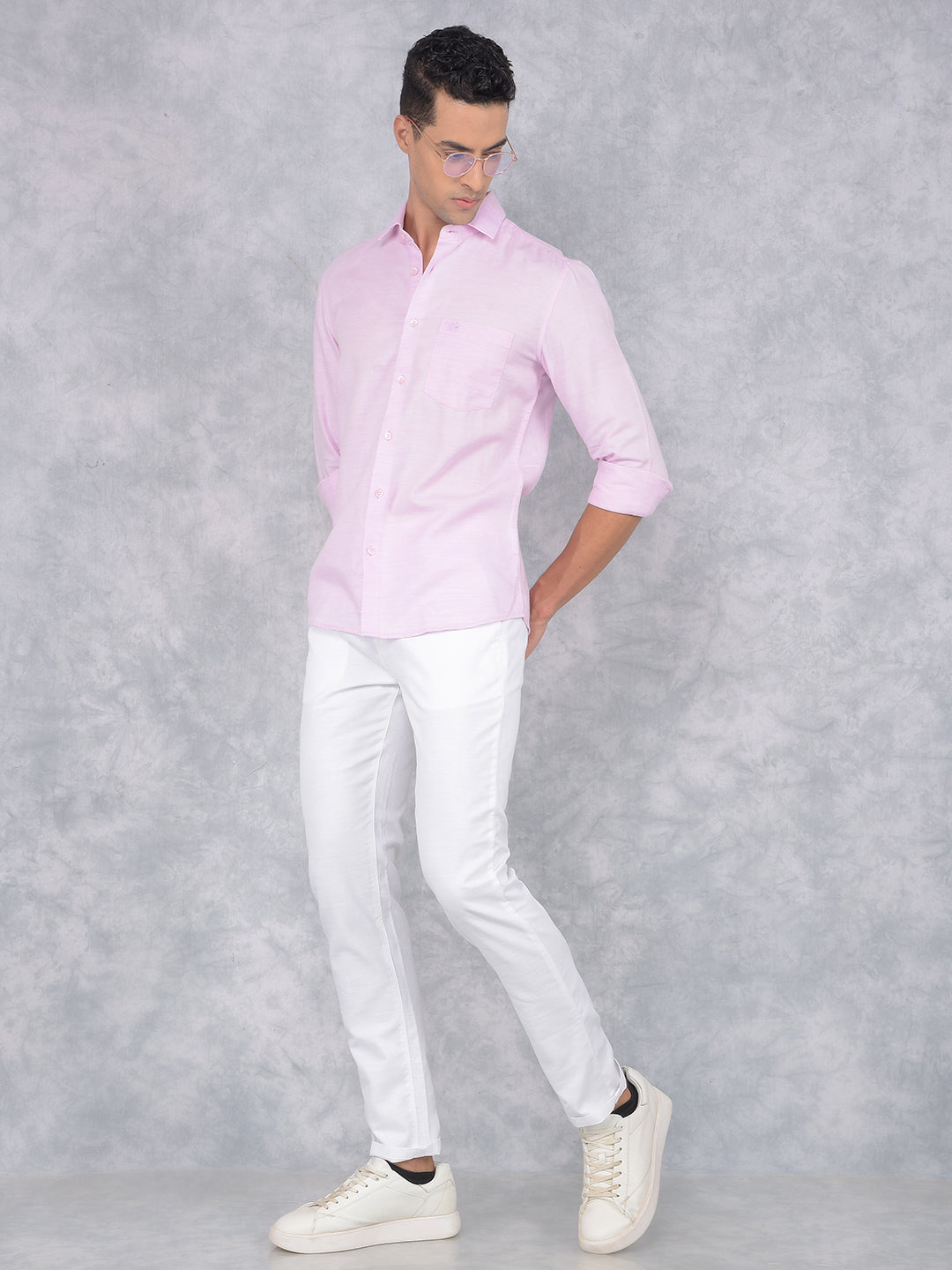 White 100% Cotton Trousers-Men Trousers-Crimsoune Club