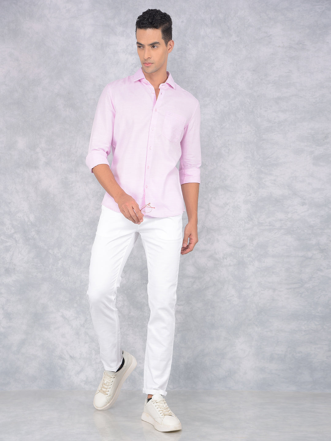 White 100% Cotton Trousers-Men Trousers-Crimsoune Club