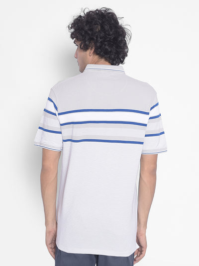 Grey Stripes T-Shirt-Men T-Shirts-Crimsoune Club