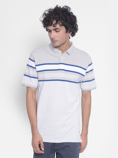 Grey Stripes T-Shirt-Men T-Shirts-Crimsoune Club