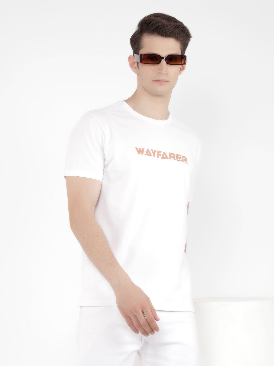 White Printed T-Shirt-Men T-Shirts-Crimsoune Club