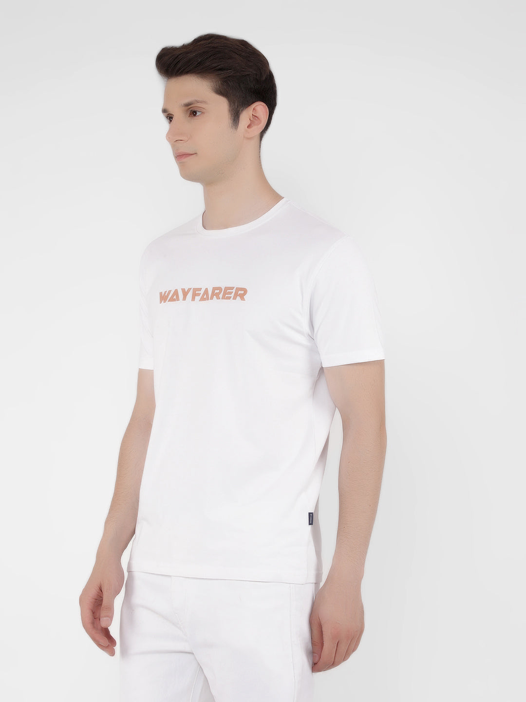 White Printed T-Shirt-Men T-Shirts-Crimsoune Club