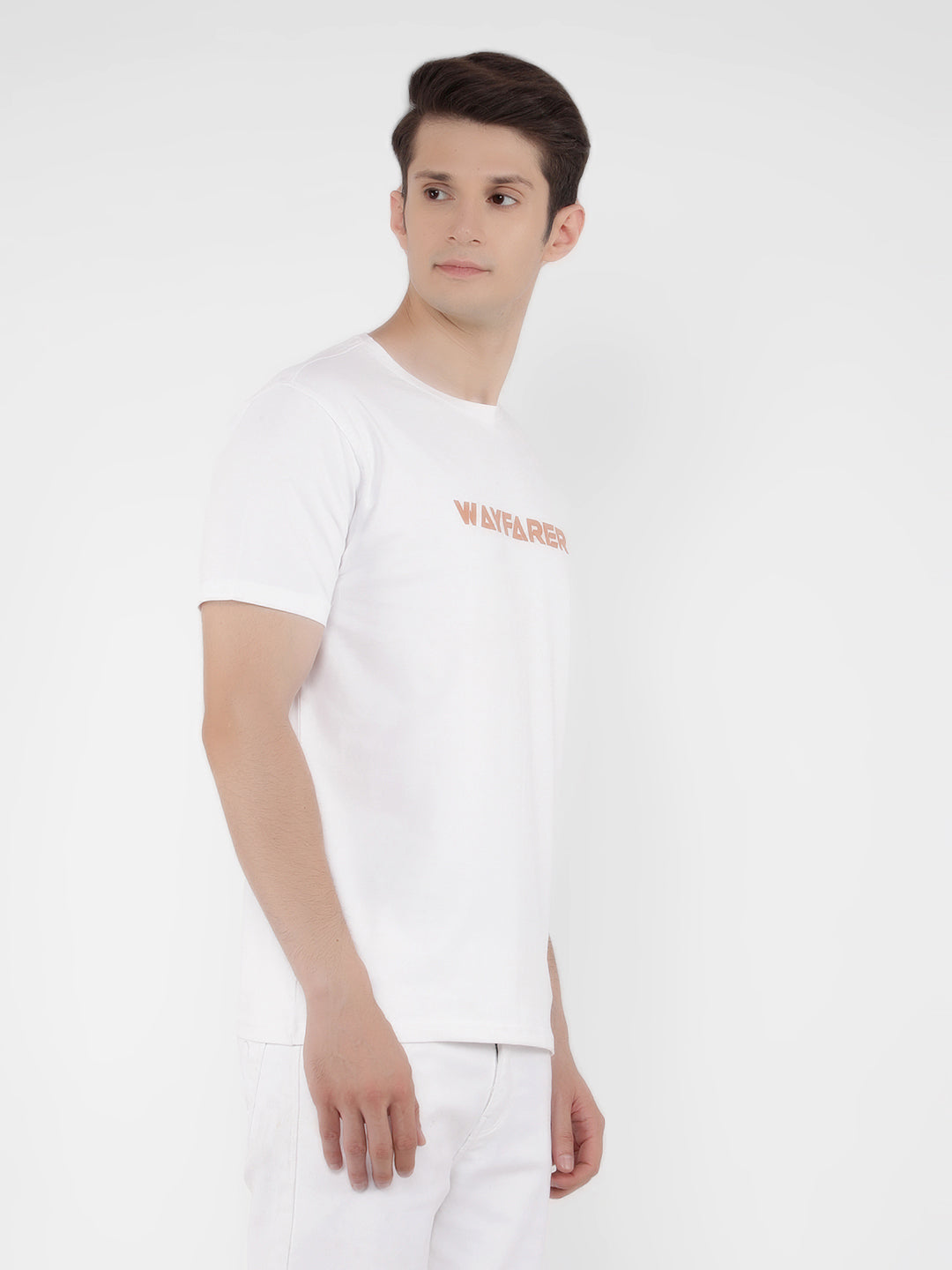 White Printed T-Shirt-Men T-Shirts-Crimsoune Club