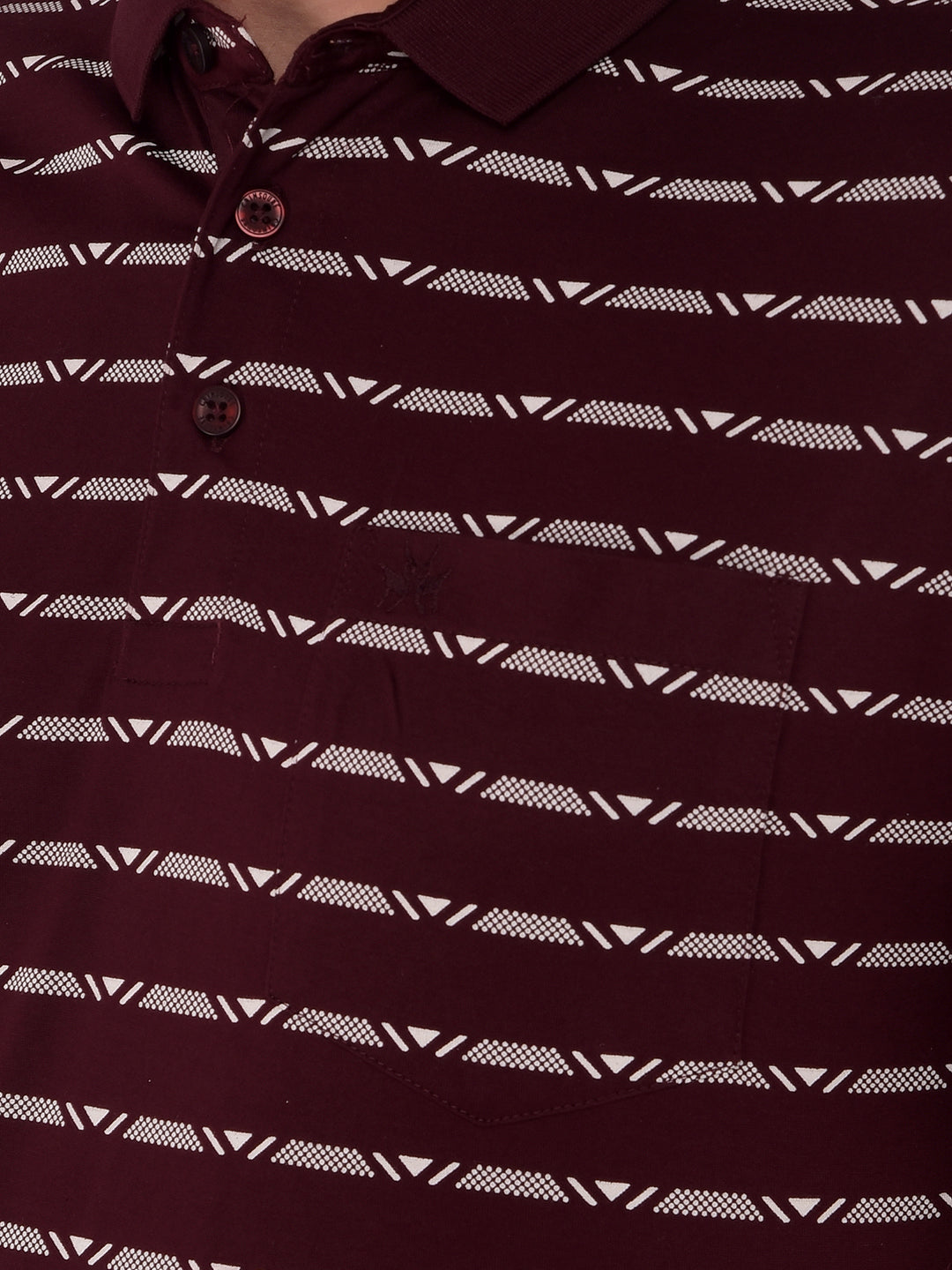 Wine Striped T-Shirt-Men T-Shirts-Crimsoune Club