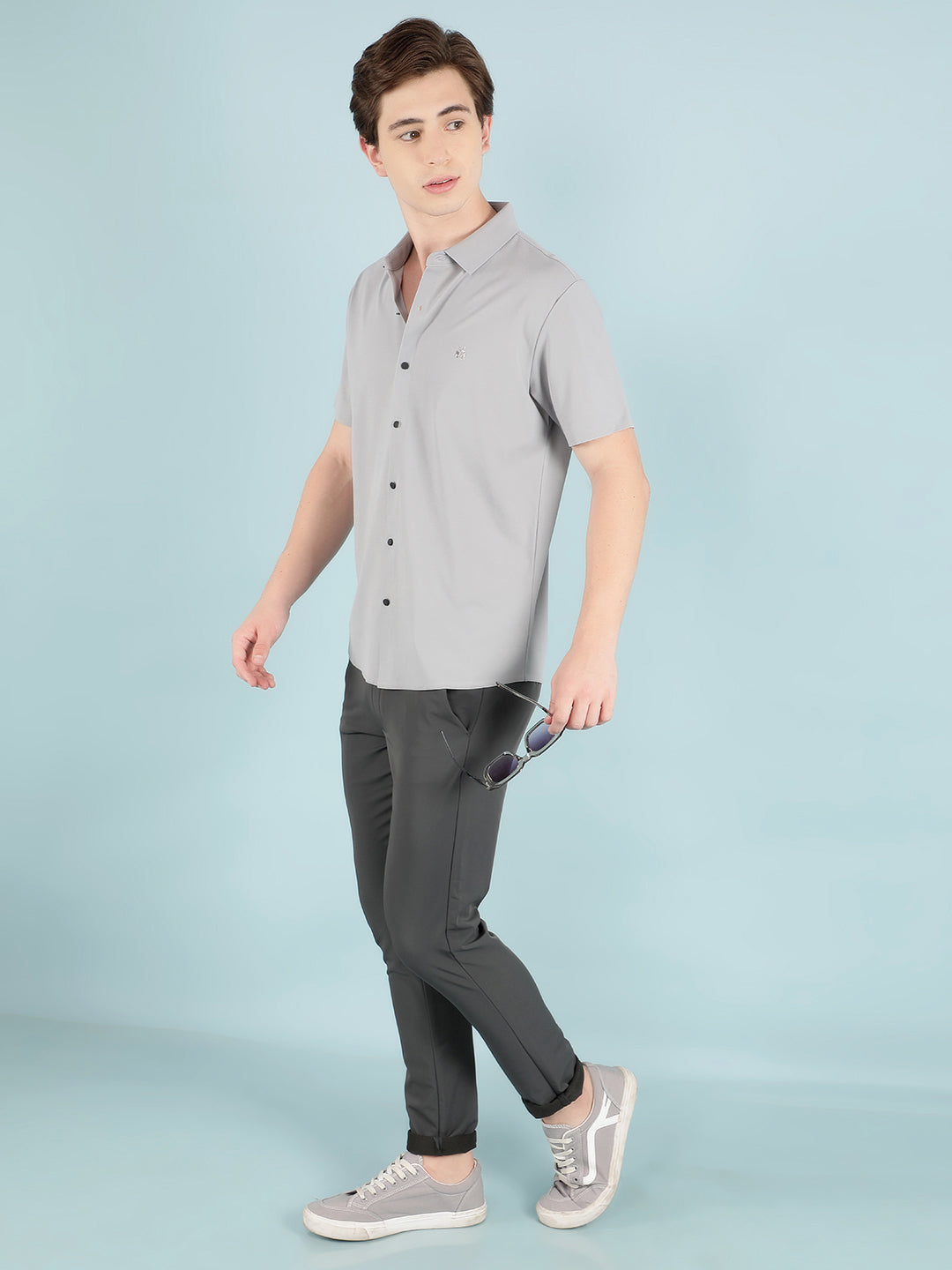 Grey Shirt-Men Shirts-Crimsoune Club