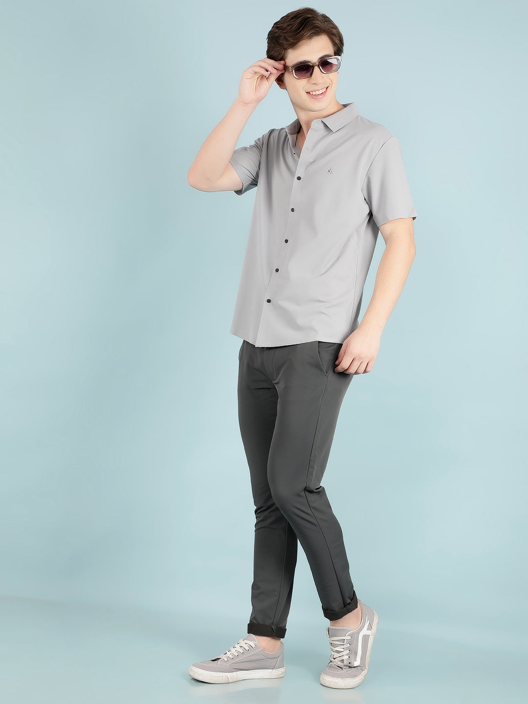 Grey Shirt-Men Shirts-Crimsoune Club