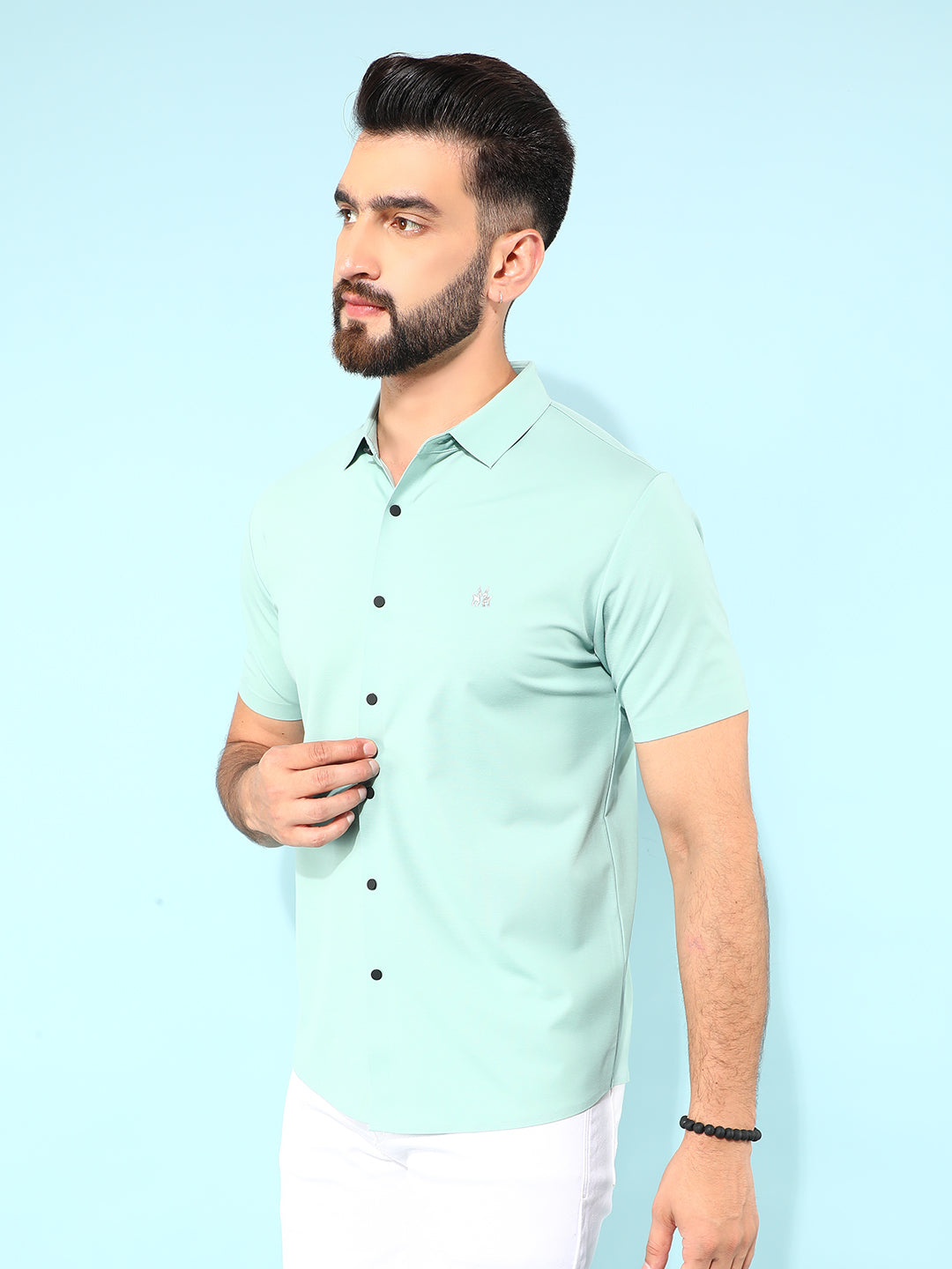 Green Shirt-Men Shirts-Crimsoune Club