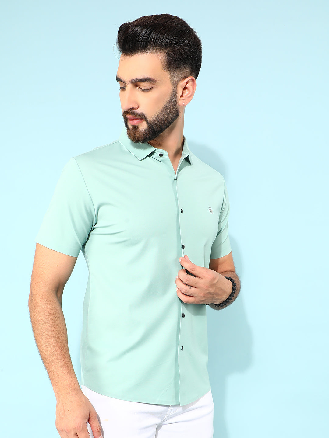 Green Shirt-Men Shirts-Crimsoune Club