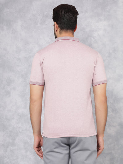 Purple Polo Neck T-Shirt-Men T-Shirts-Crimsoune Club