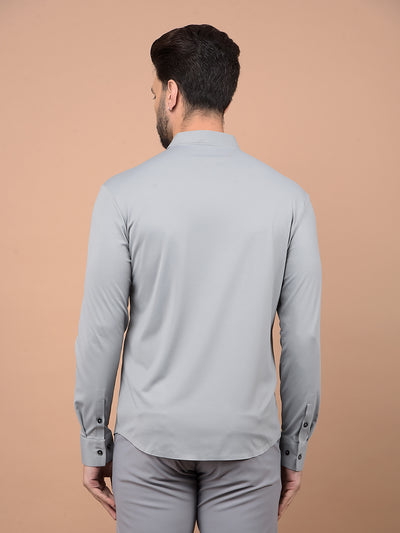 Grey Knitted Shirt