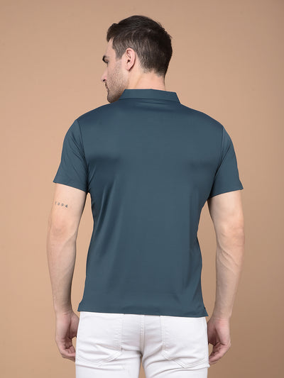 Green Polo Neck T-Shirt