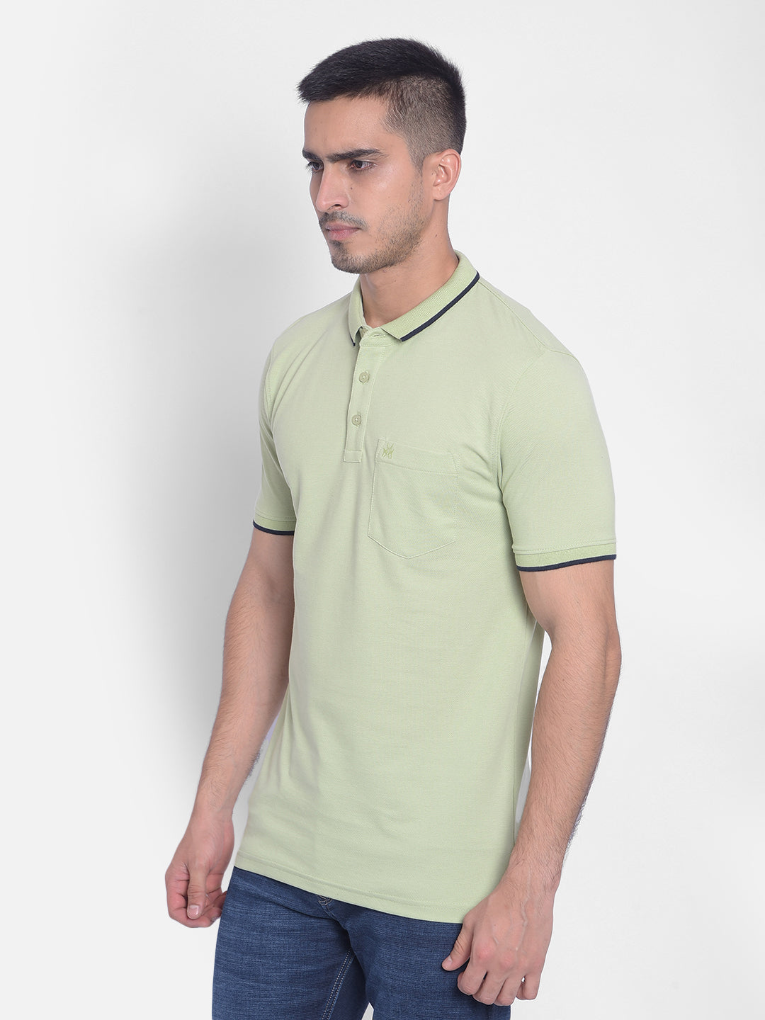 Mint Green T-Shirt-Men T-Shirts-Crimsoune Club