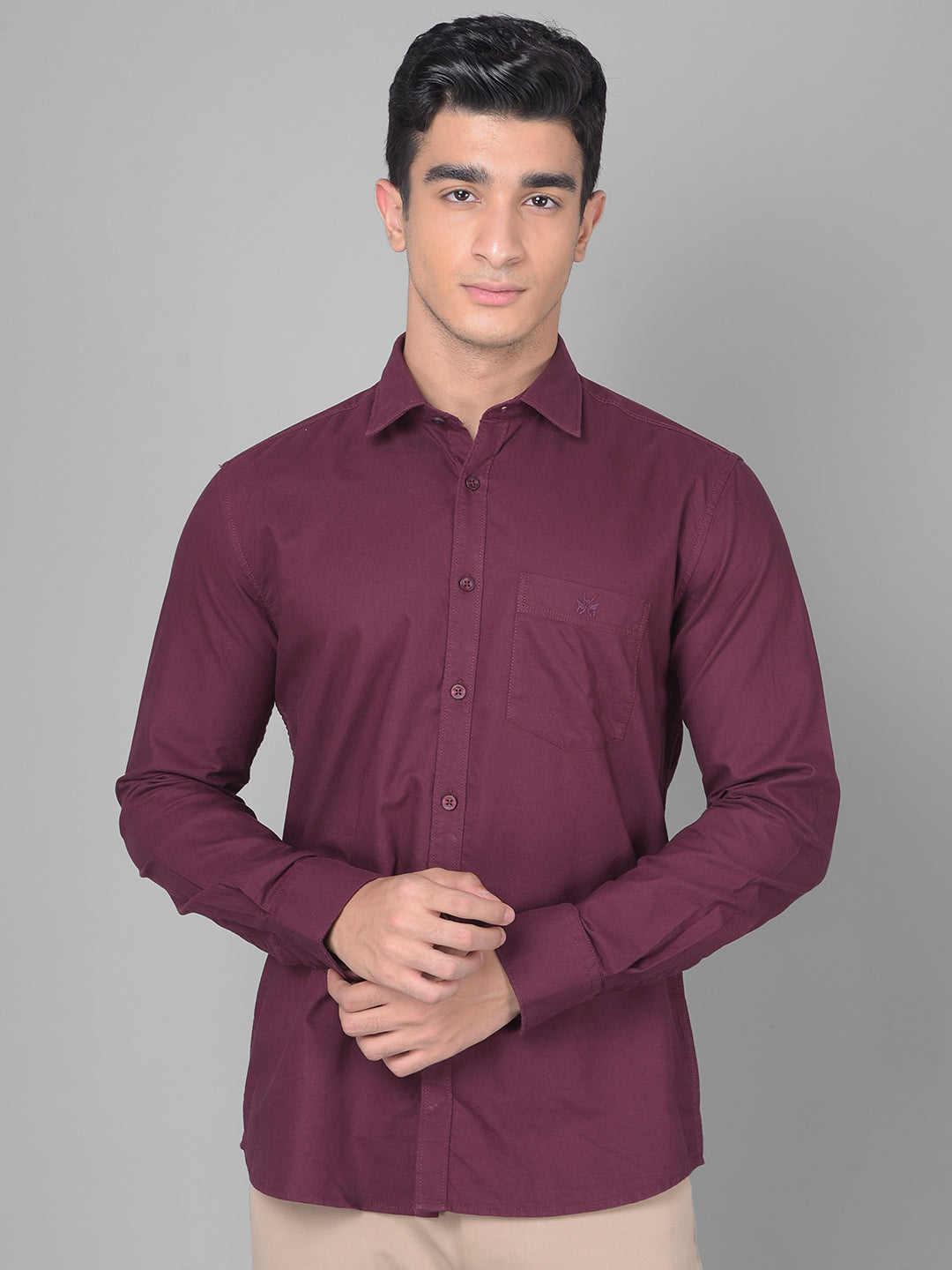 Maroon Shirt-Men Shirts-Crimsoune Club