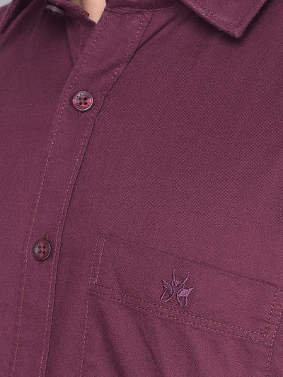 Maroon Shirt-Men Shirts-Crimsoune Club