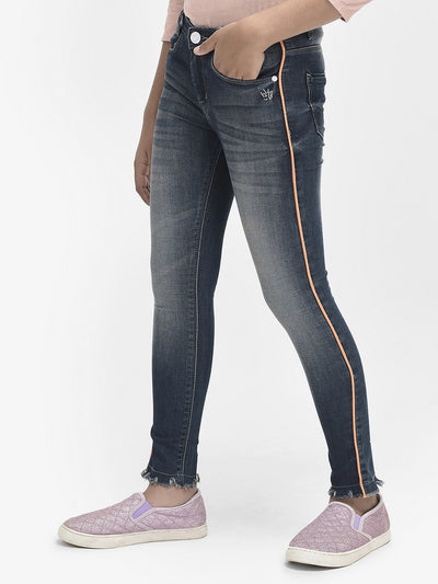 Blue Light washed Jeans-Girls Jeans-Crimsoune Club