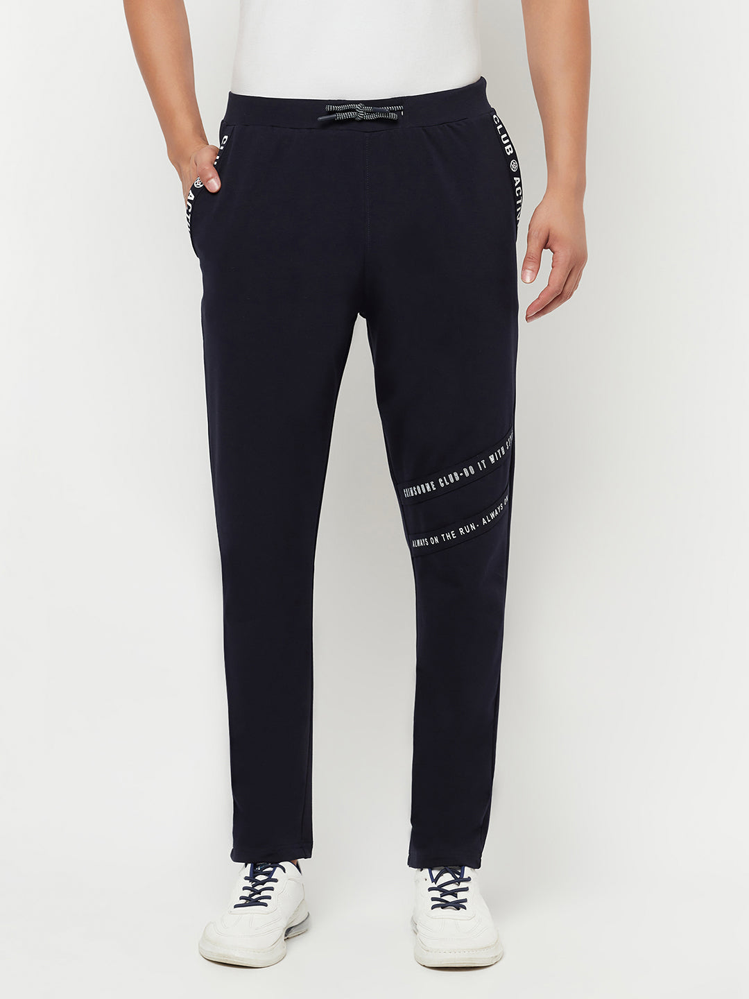 Navy Blue Track Pants - Men Track Pants