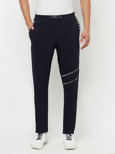 Navy Blue Track Pants - Men Track Pants