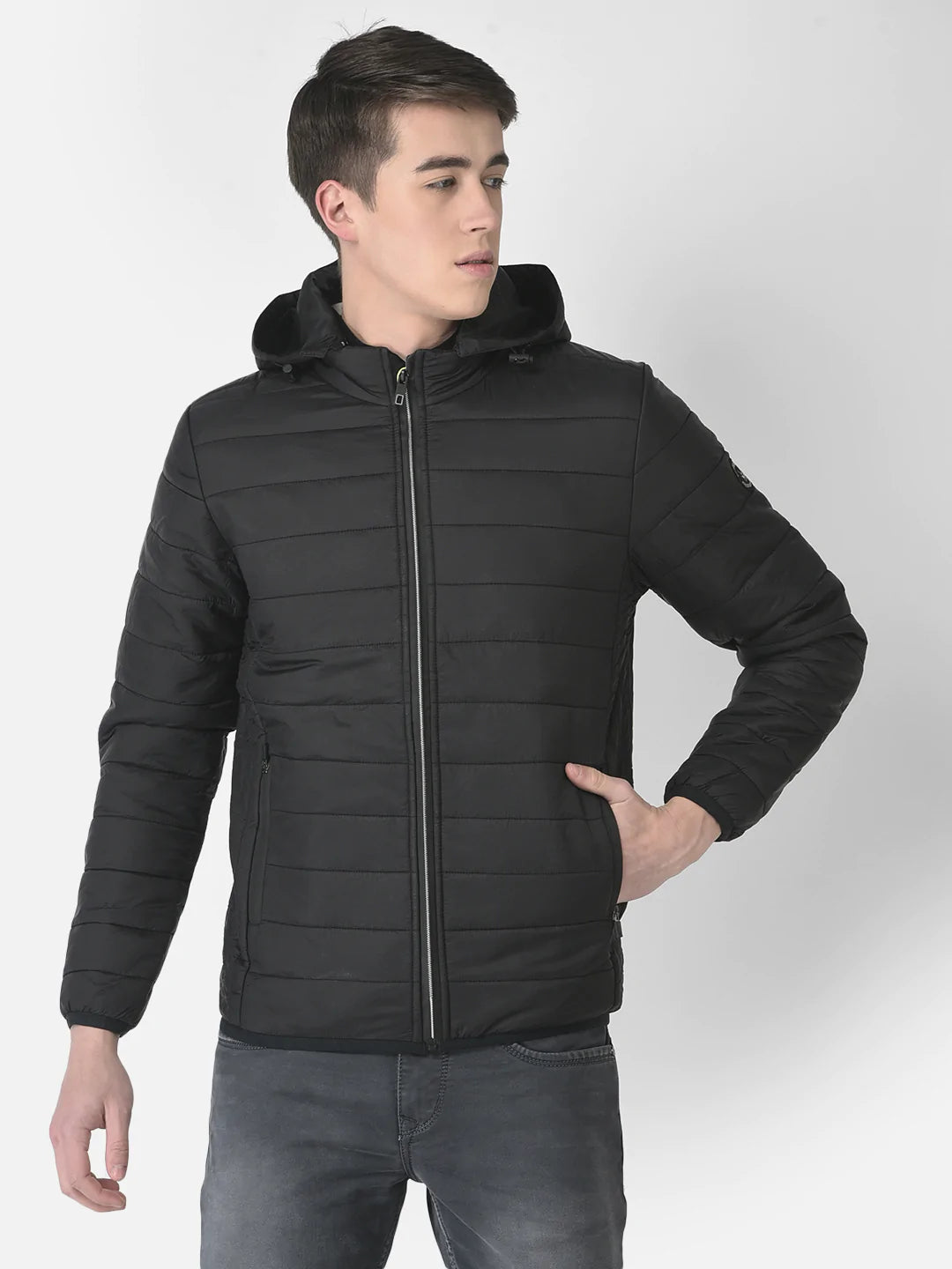  Minimal Black Padded Jacket 