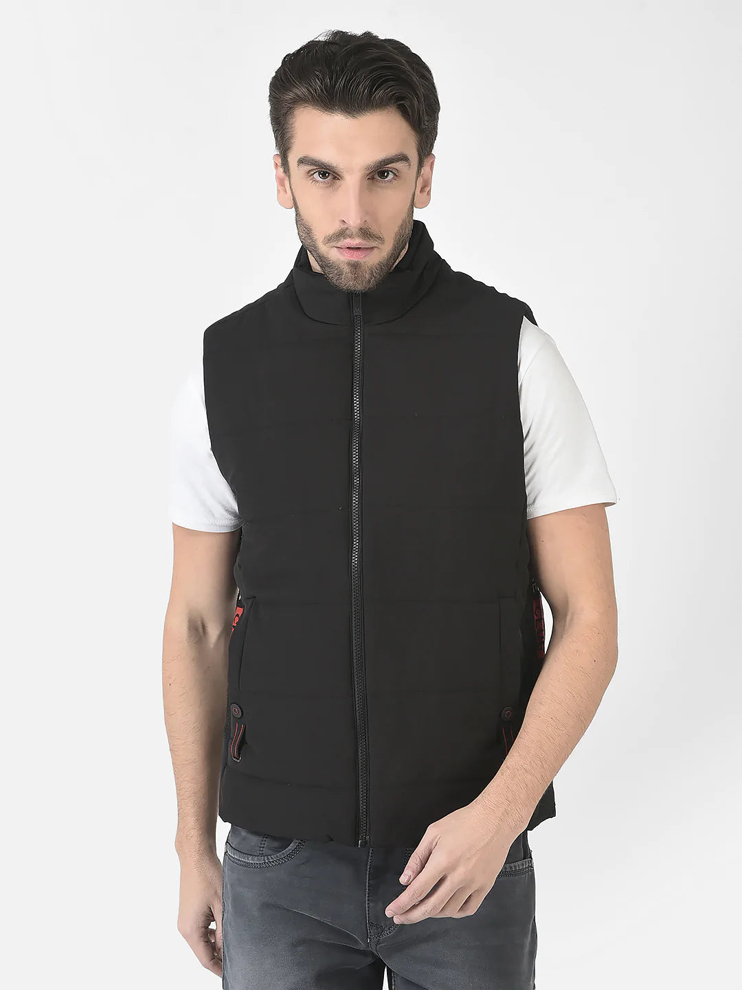  Black Light-Padded Gilet 