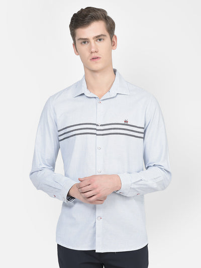  White Striped Business Shirt