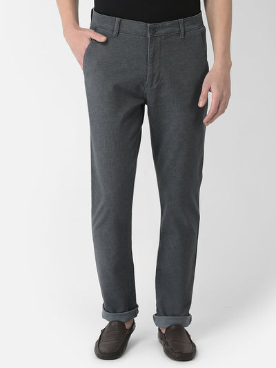  Grey Textured Trousers 