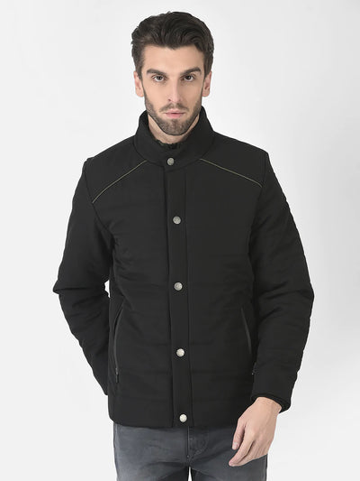  Straight-Fit Black Jacket 