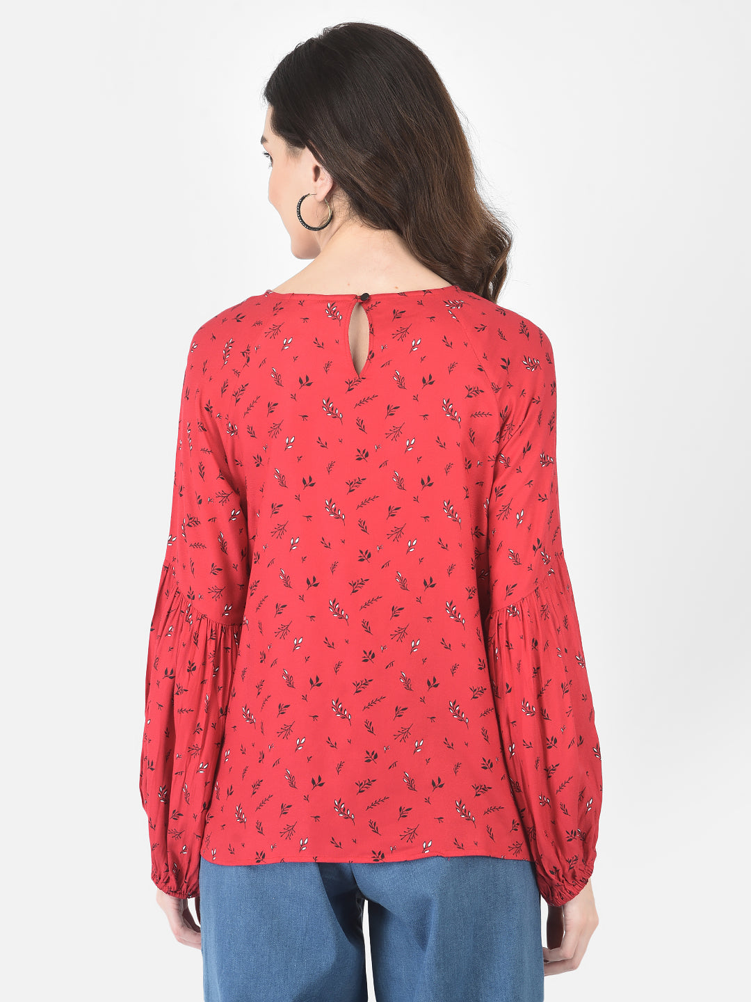 Red Floral Top - Women Tops