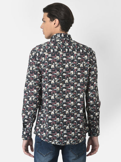 Multi-Colour Shirt in Floral Print 