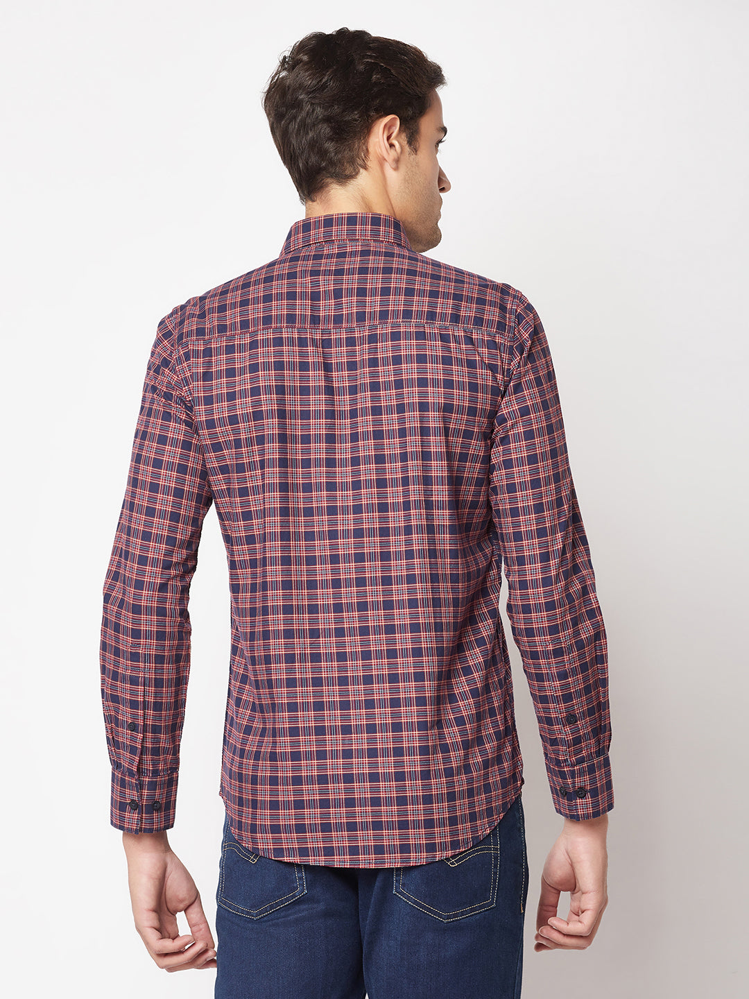  Maroon Checkered Shirt