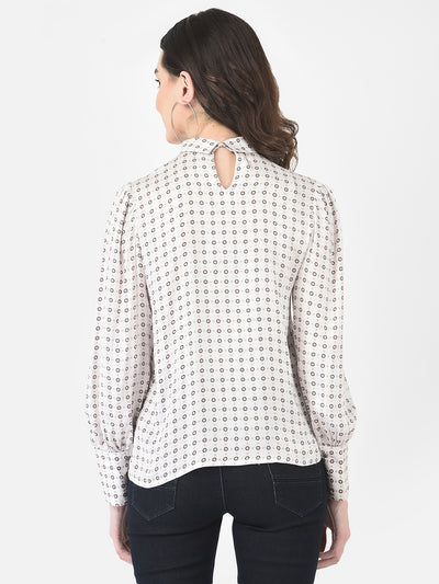 Abstract Spot Printed Top - Women Tops