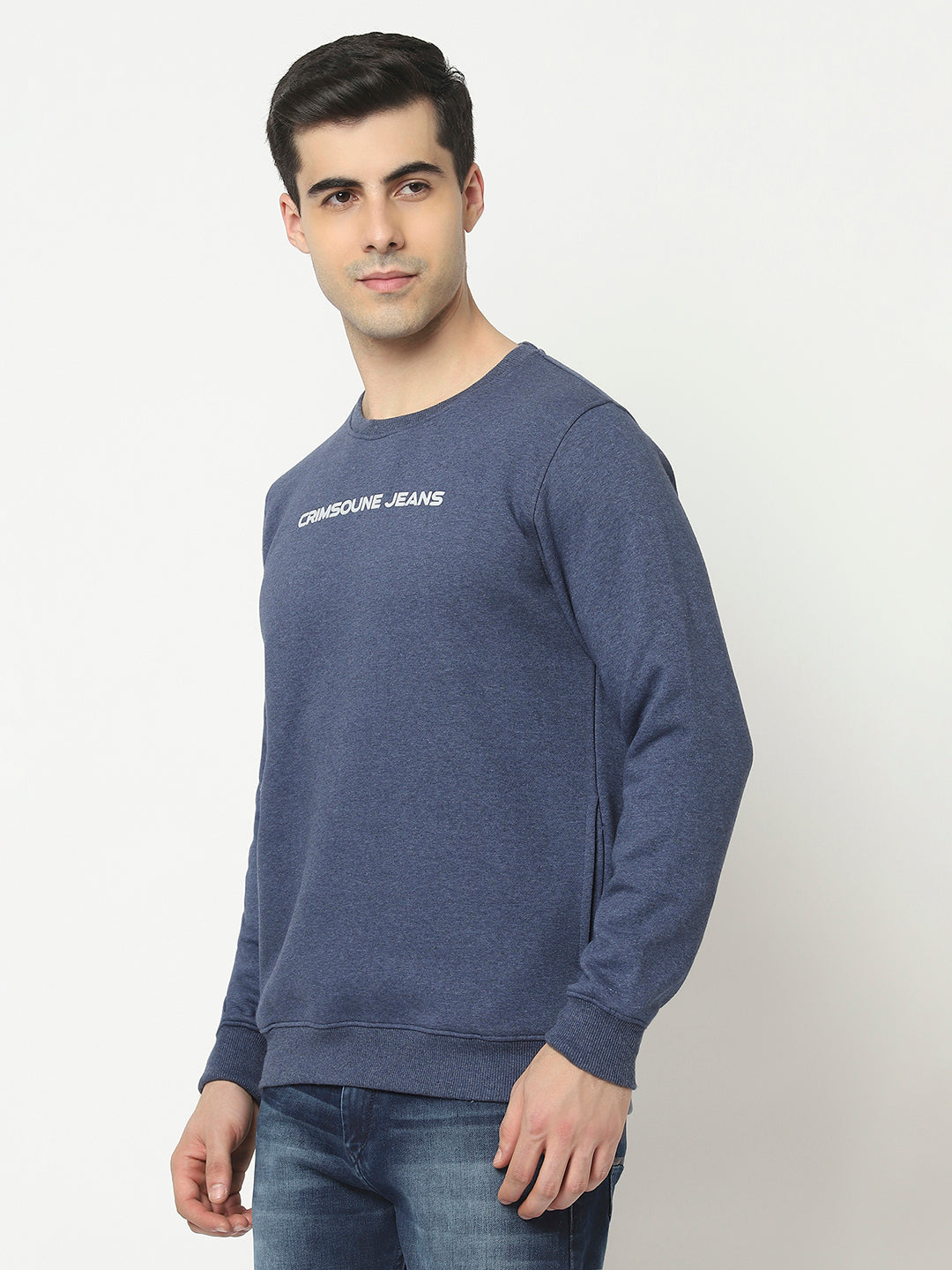 Denim blue sweatshirt best sale