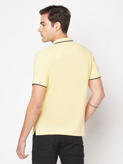  Custard Minimal Polo T-Shirt